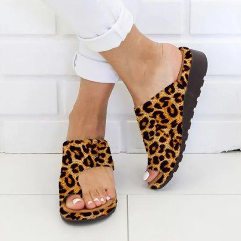 Open Toe Vintage Flip Flops Slippers