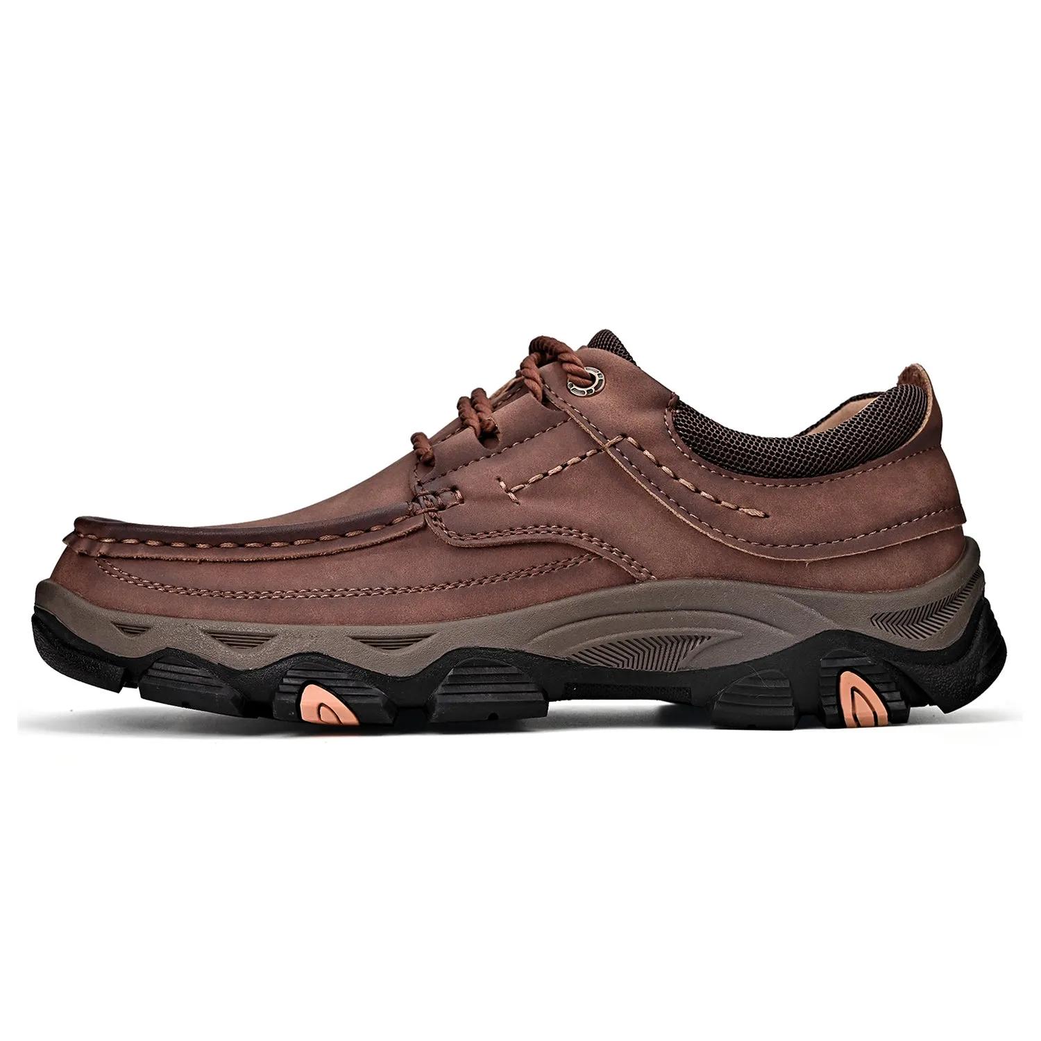 Orthopedic Shoes Men's Lace Leather Casual Walking Outdoor Shoes