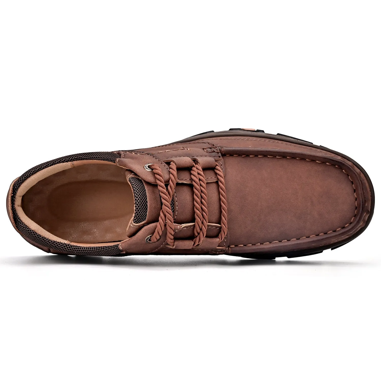 Orthopedic Shoes Men's Lace Leather Casual Walking Outdoor Shoes