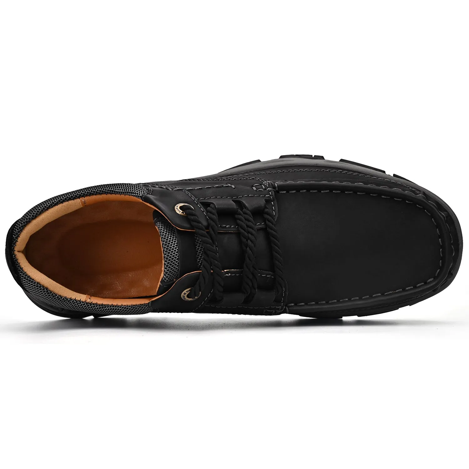 Orthopedic Shoes Men's Lace Leather Casual Walking Outdoor Shoes