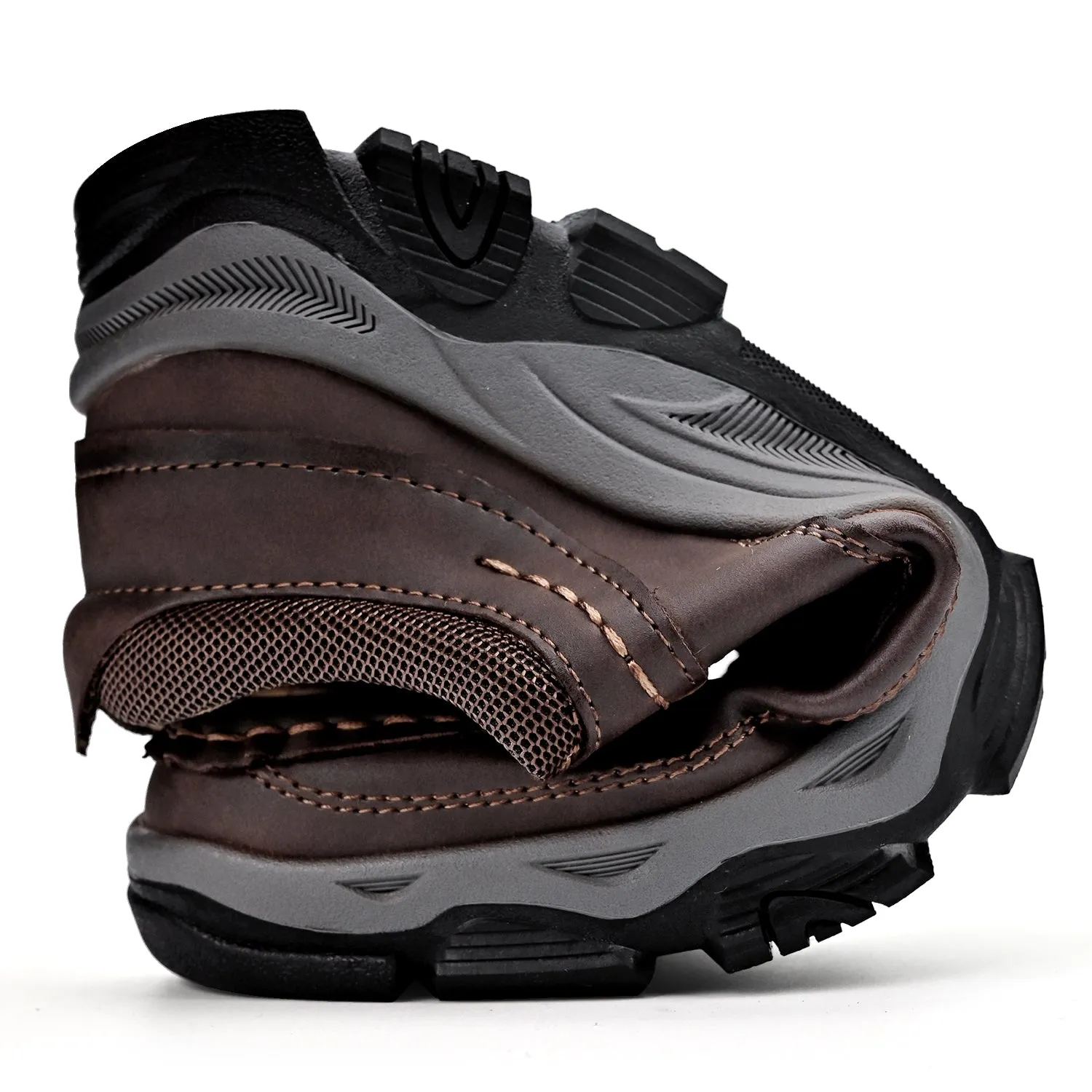 Orthopedic Shoes Men's Lace Leather Casual Walking Outdoor Shoes