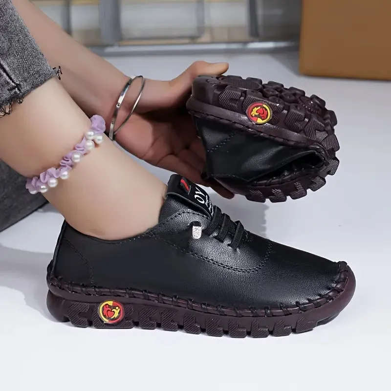 ORTHOPEDIC WOMEN'S SOLID COLOR CASUAL SNEAKERS