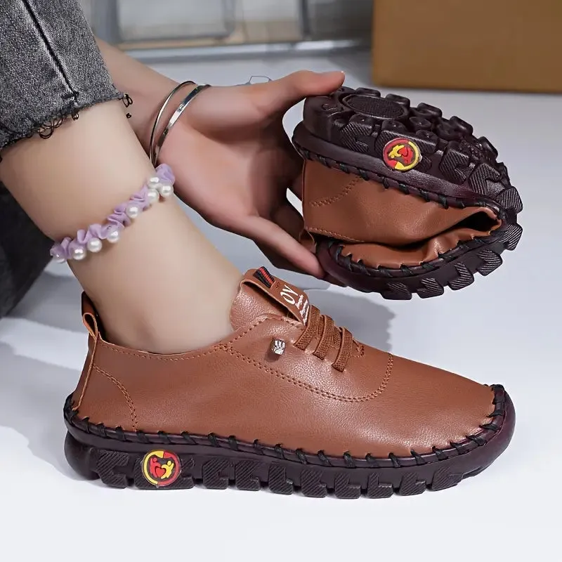 ORTHOPEDIC WOMEN'S SOLID COLOR CASUAL SNEAKERS