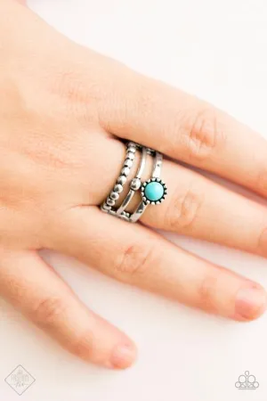 Paparazzi - Summer Retreat Blue  -Turquoise Ring