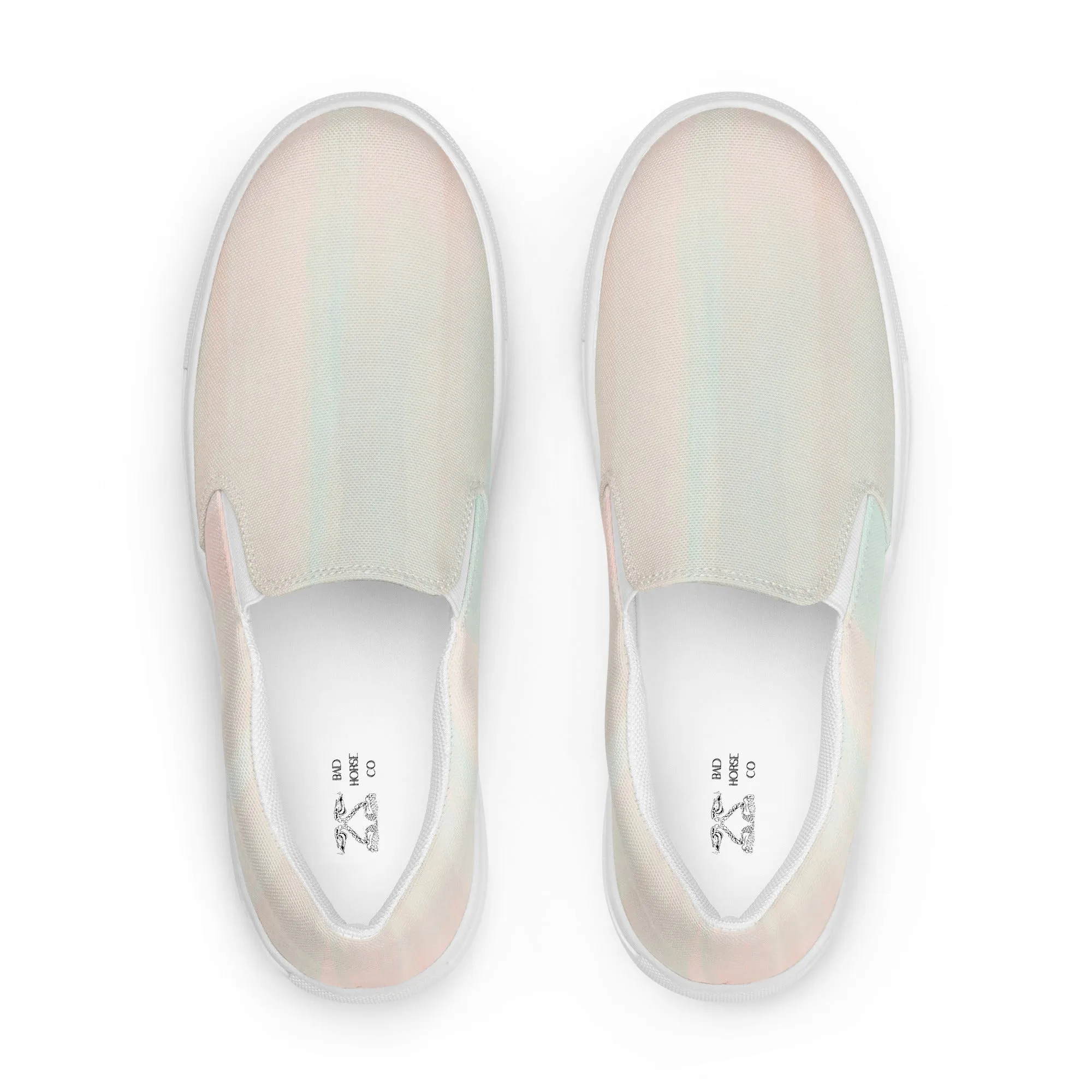 Pastel WaterColor - Women’s slip-on sneakers