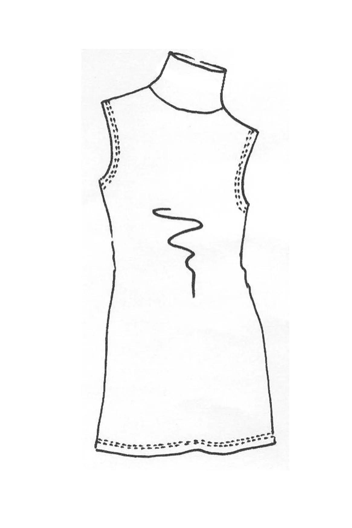PAULA RYAN Essentials Sleeveless Polo Neck Tunic - Merino