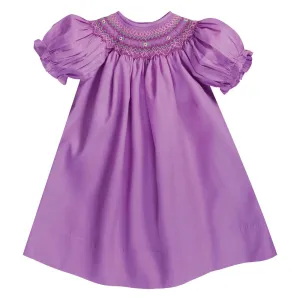 Penelope Purple English Smocked Bishop