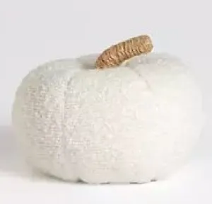 Plush Boucle Pumpkins - 6.5"