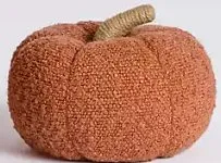 Plush Boucle Pumpkins - 6.5"