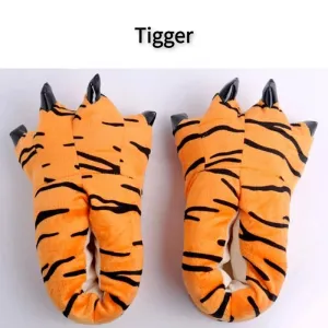 Plush Warm Animal Claw slippers