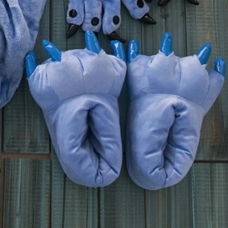 Plush Warm Animal Claw slippers