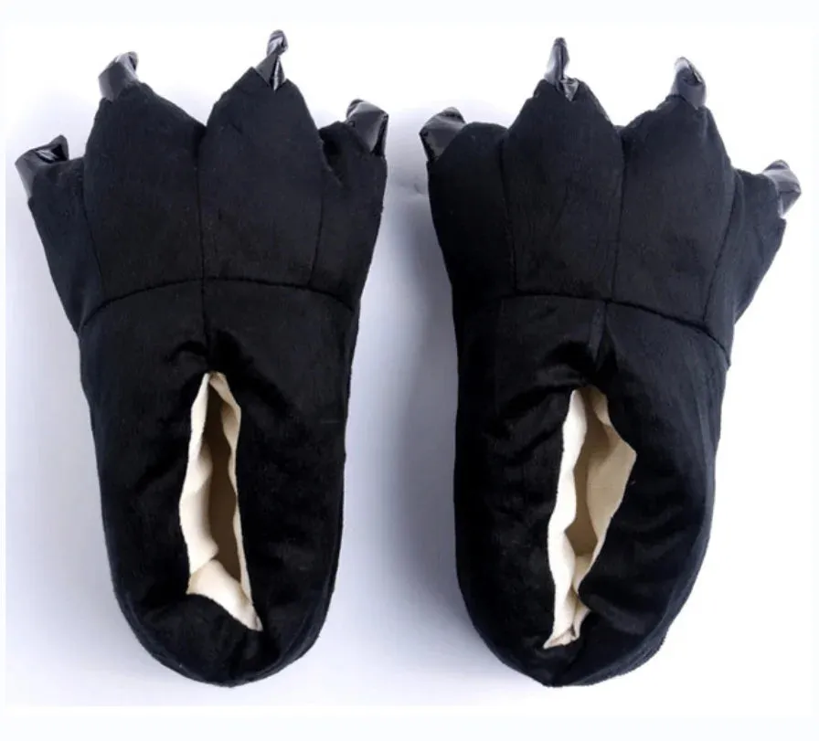 Plush Warm Animal Claw slippers