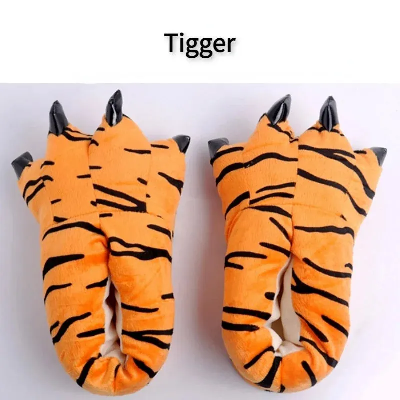 Plush Warm Animal Claw slippers