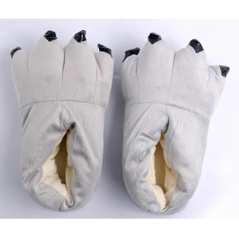 Plush Warm Animal Claw slippers