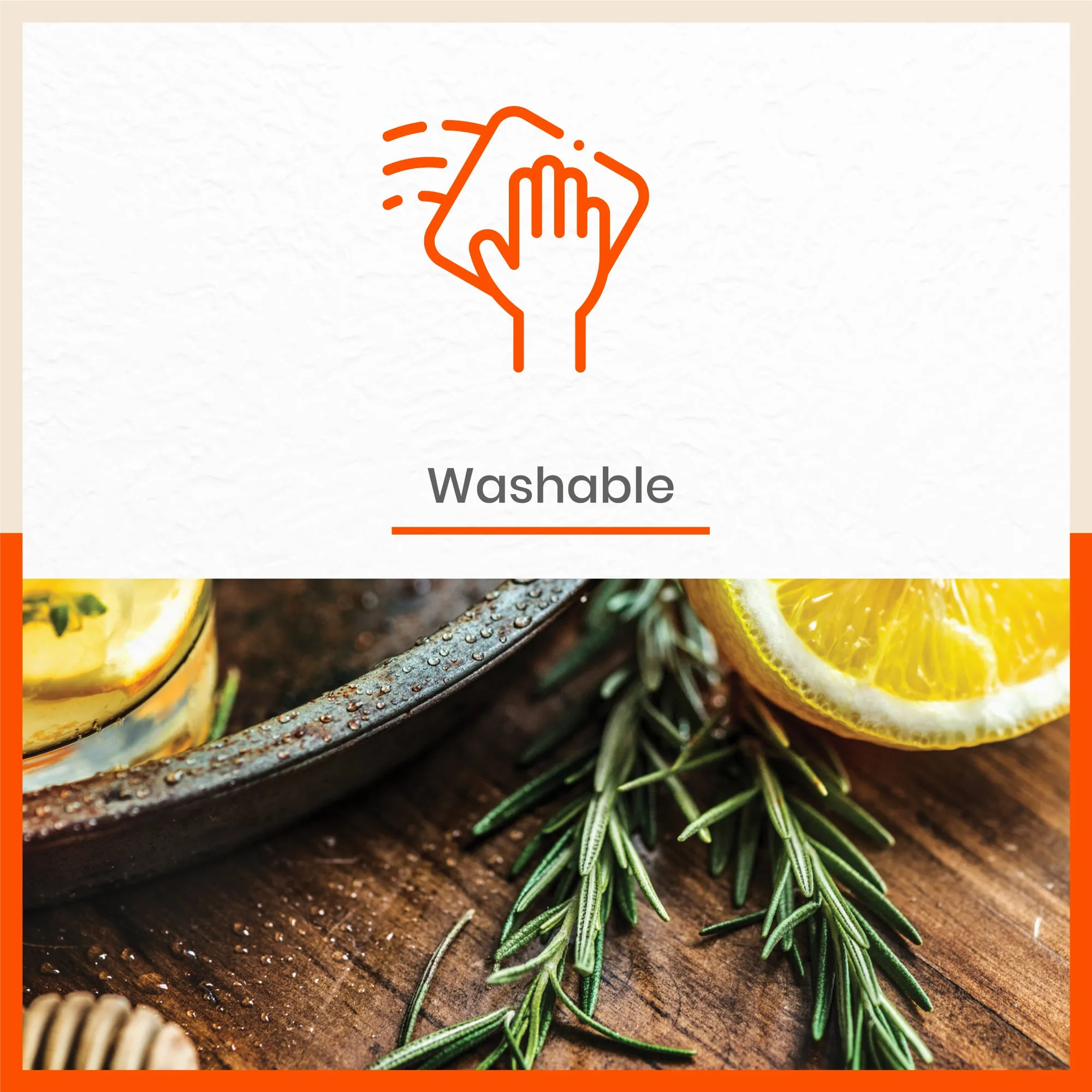 Polypropylene Table Mats & Coasters for Dining Table at Home (CITRUS - Set of 6)