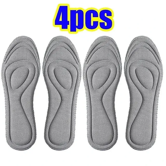 Premium Comfort 4pcs Memory Foam Orthopedic Insoles for All Shoes