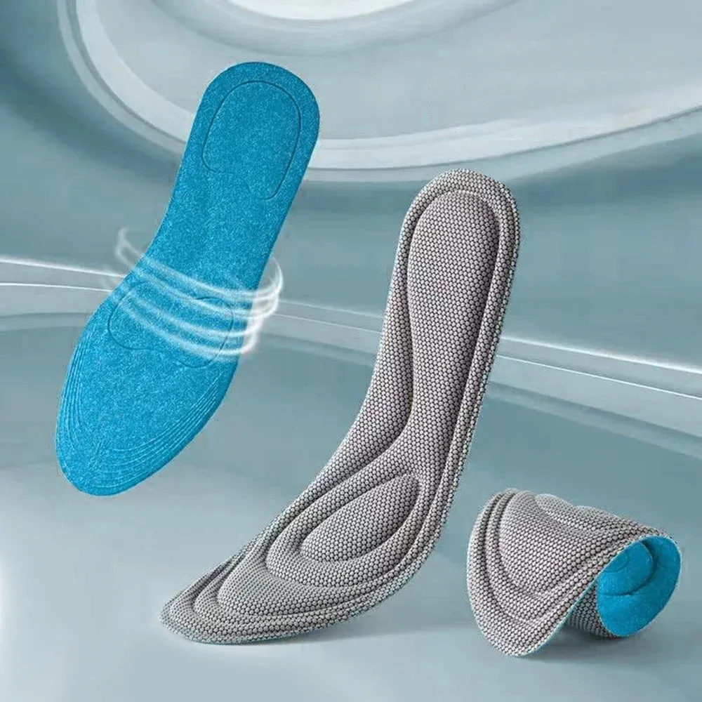 Premium Comfort 4pcs Memory Foam Orthopedic Insoles for All Shoes