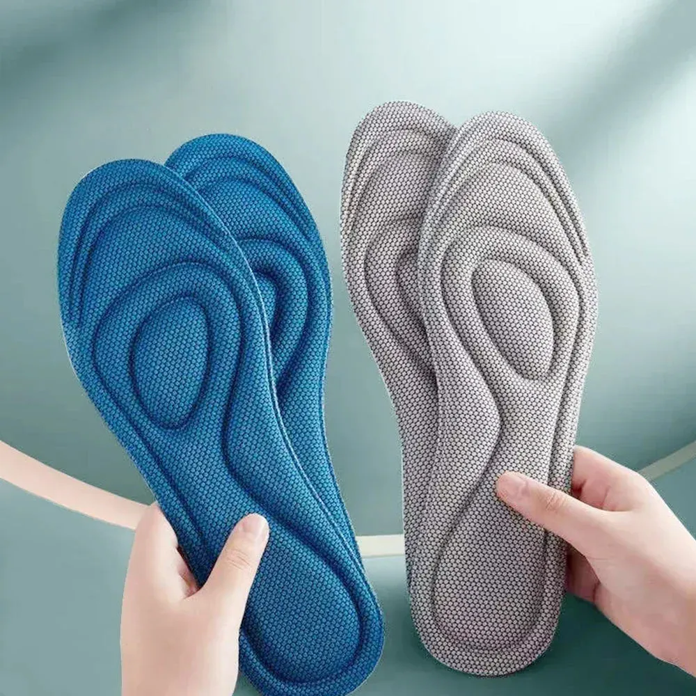 Premium Comfort 4pcs Memory Foam Orthopedic Insoles for All Shoes