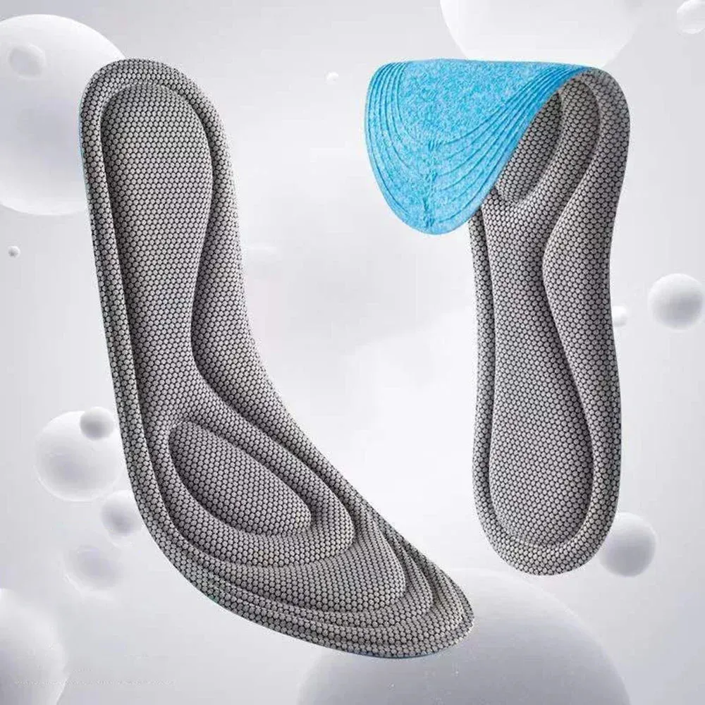 Premium Comfort 4pcs Memory Foam Orthopedic Insoles for All Shoes