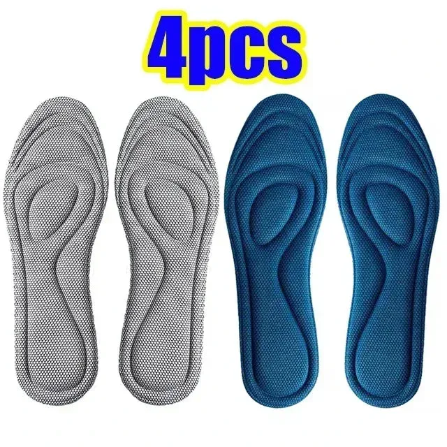 Premium Comfort 4pcs Memory Foam Orthopedic Insoles for All Shoes