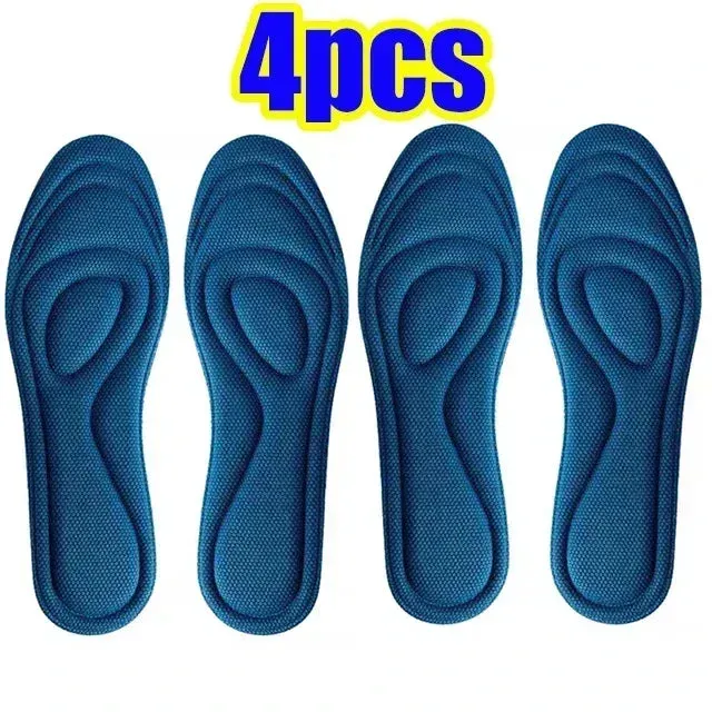 Premium Comfort 4pcs Memory Foam Orthopedic Insoles for All Shoes