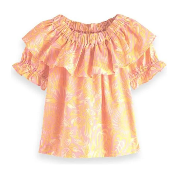 Printed Off-Shoulder Top