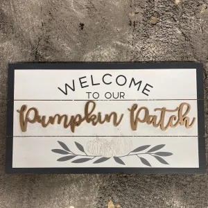 PUMPKIN PATCH 3D SIGN