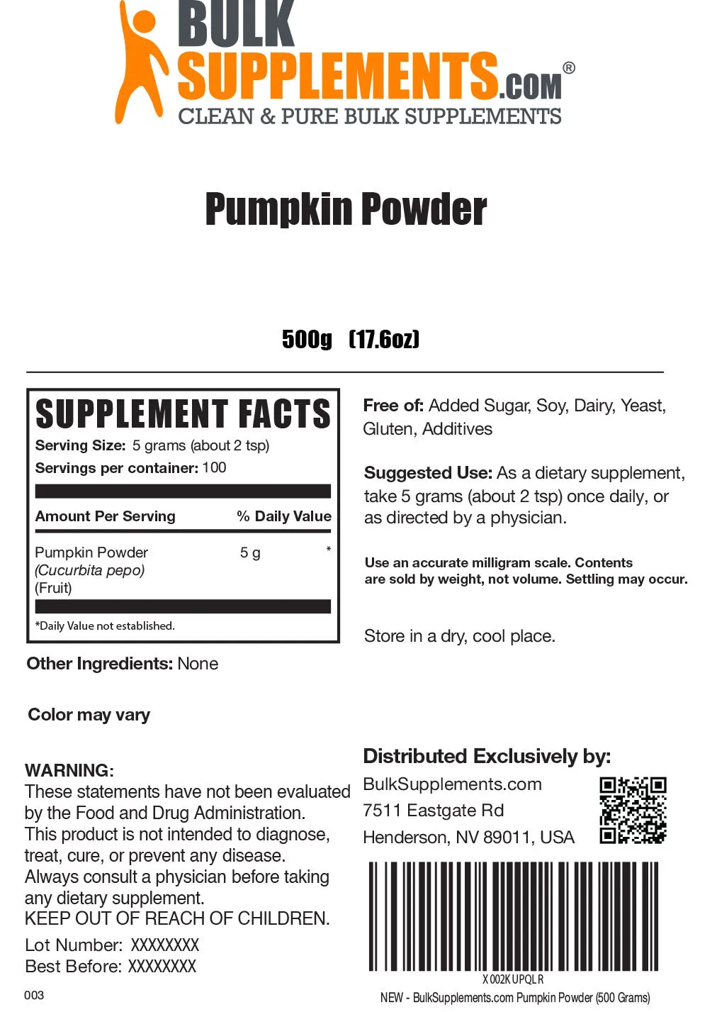 Pumpkin Powder