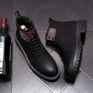 Punk Hip Hop Thick Bottom Martin Ankle Boots