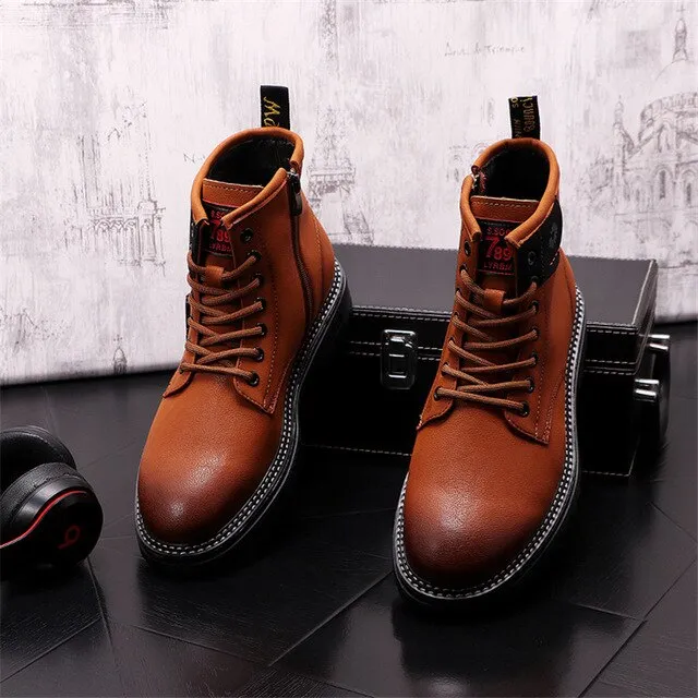 Punk Hip Hop Thick Bottom Martin Ankle Boots