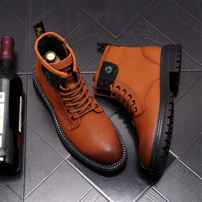 Punk Hip Hop Thick Bottom Martin Ankle Boots