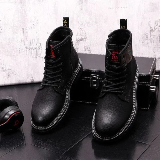 Punk Hip Hop Thick Bottom Martin Ankle Boots