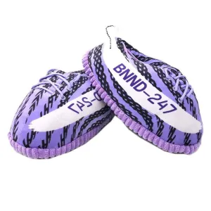 Purple Fashionable Sneaker Slippers | Cozy, Warm & Trendy Indoor Footwear