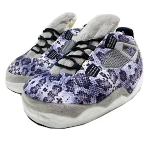 Purple Gray Indoor Slippers | Cozy, Stylish & Supportive Footwear
