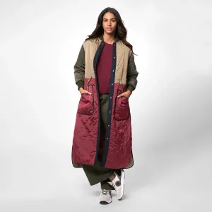 Quilted Maxi Coat - SEASONAL MULTICOLOR