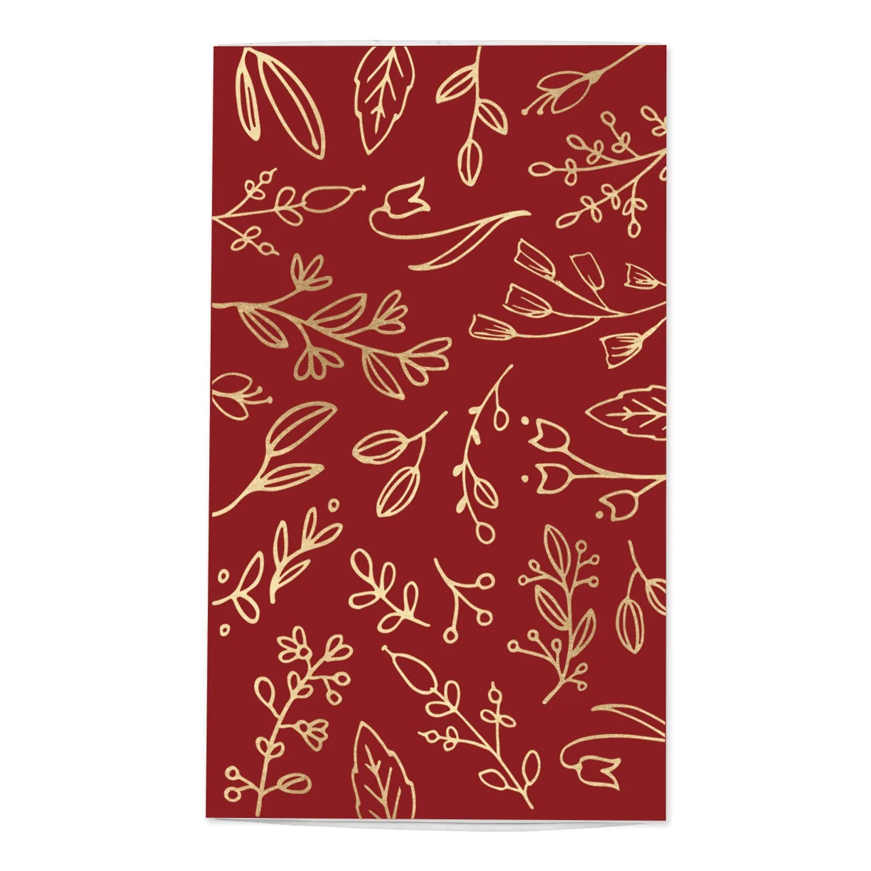 Red & Gold Floral Matchbox: Christmas, Fall & Autumn Decor