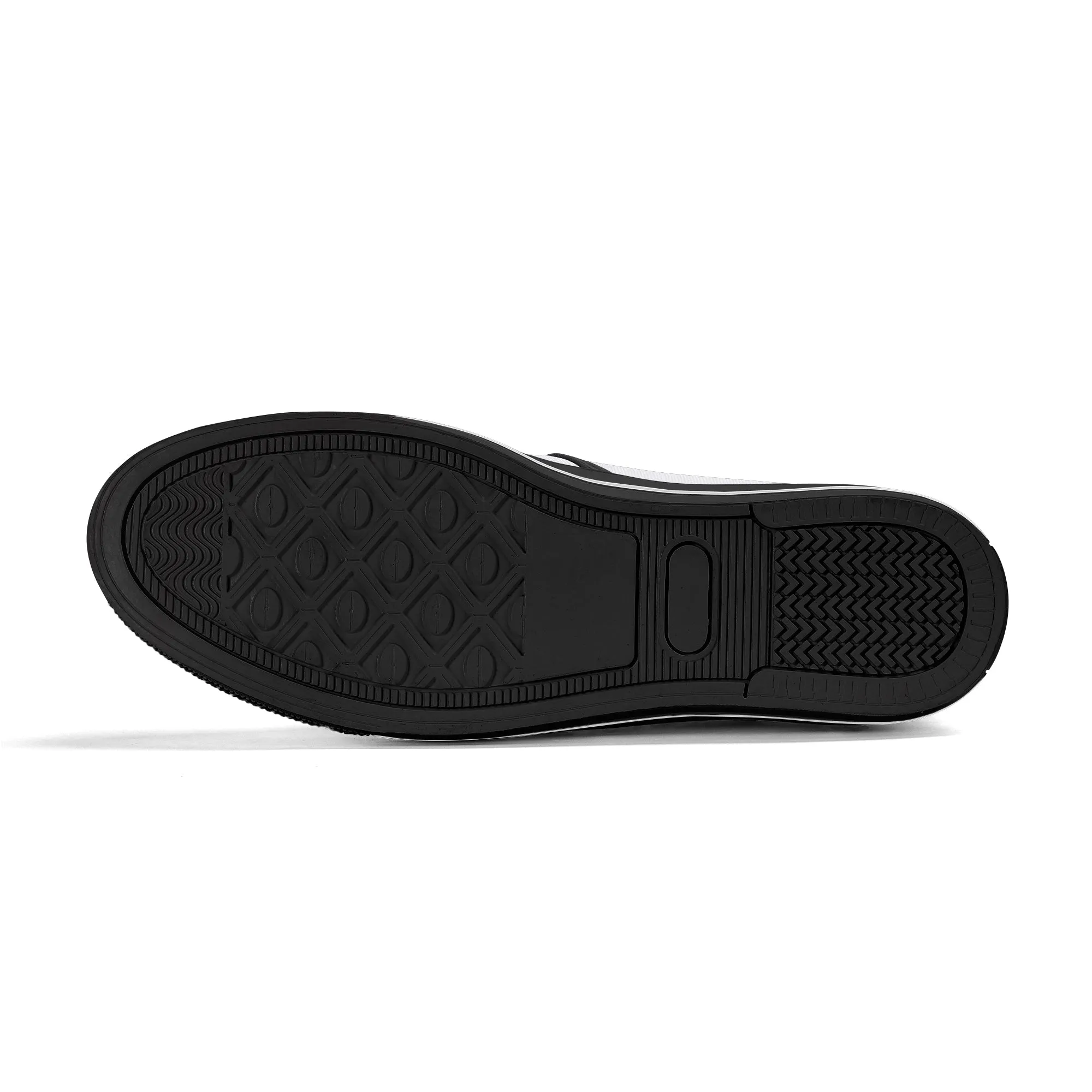 Red Buffalo Plaid Womens Canvas Slip On Shoes