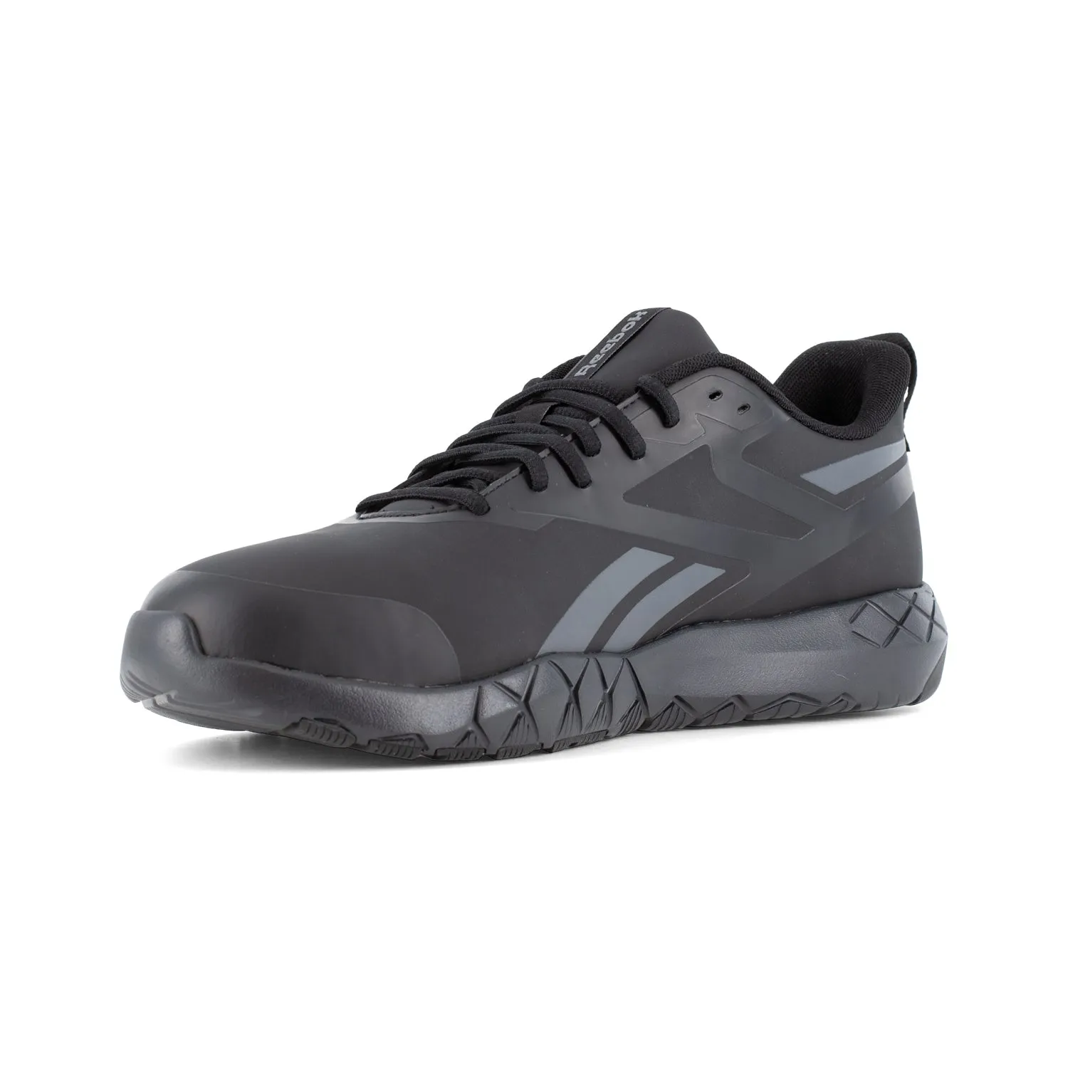 Reebok Mens Flexagon Force XL Black Microfiber Athletic Work Shoes 9 6E