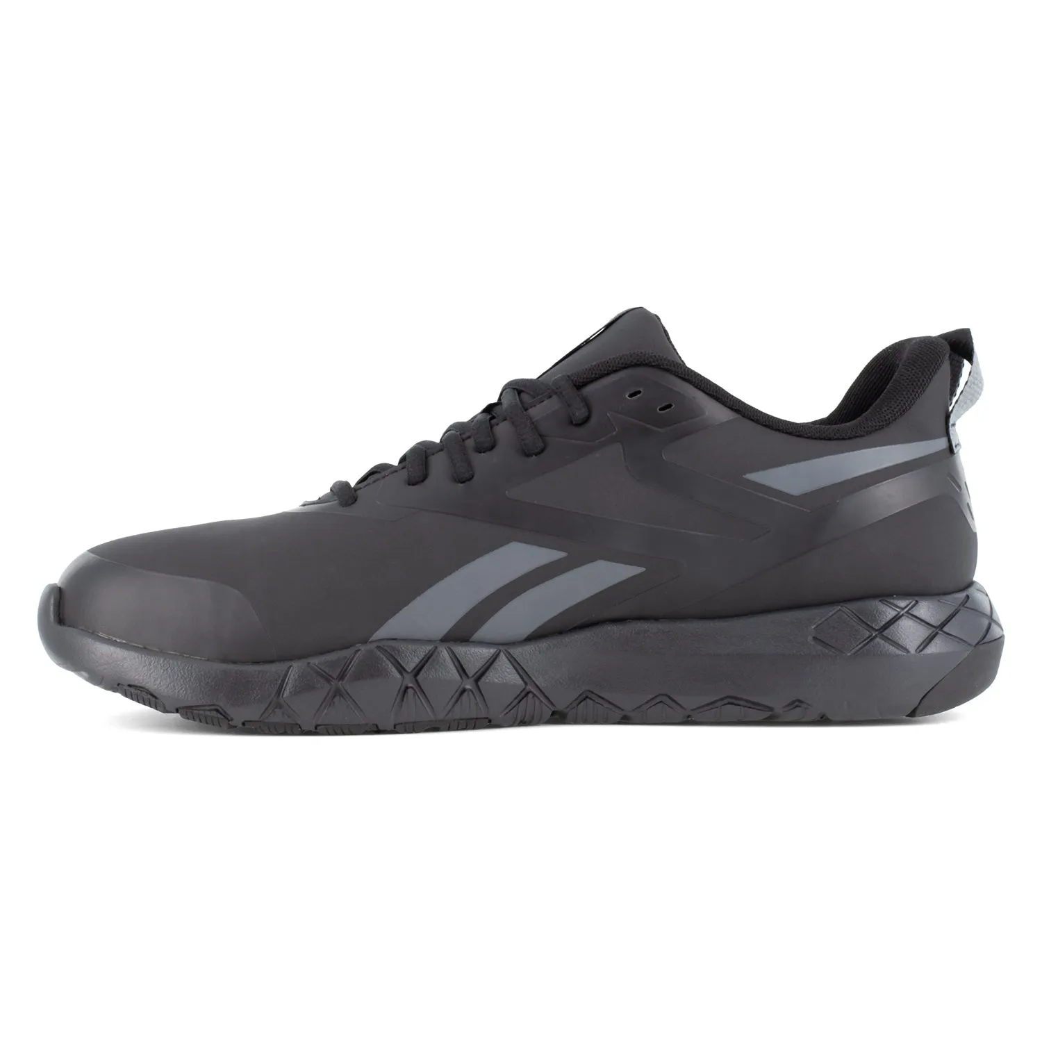Reebok Mens Flexagon Force XL Black Microfiber Athletic Work Shoes 9 6E