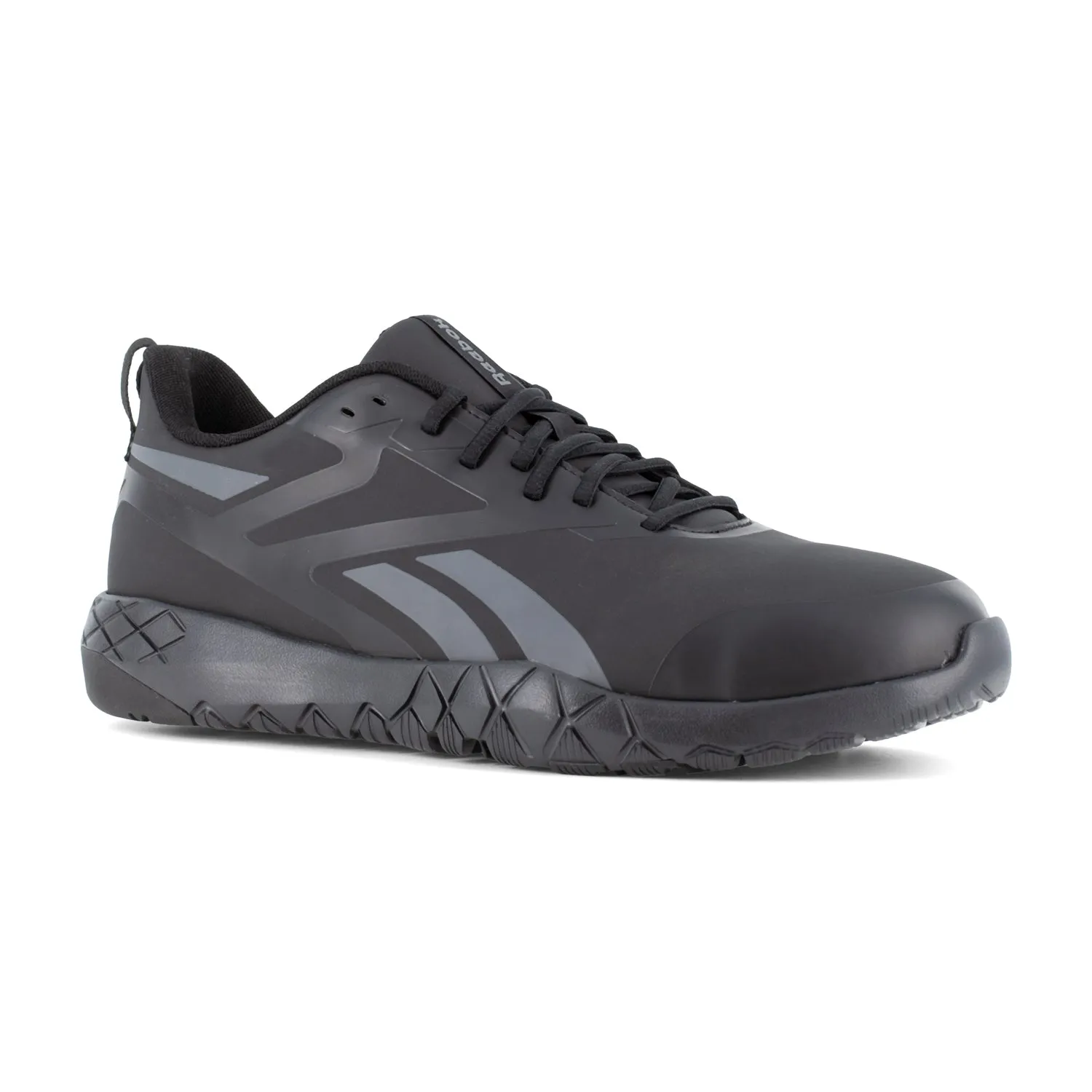 Reebok Mens Flexagon Force XL Black Microfiber Athletic Work Shoes 9 6E