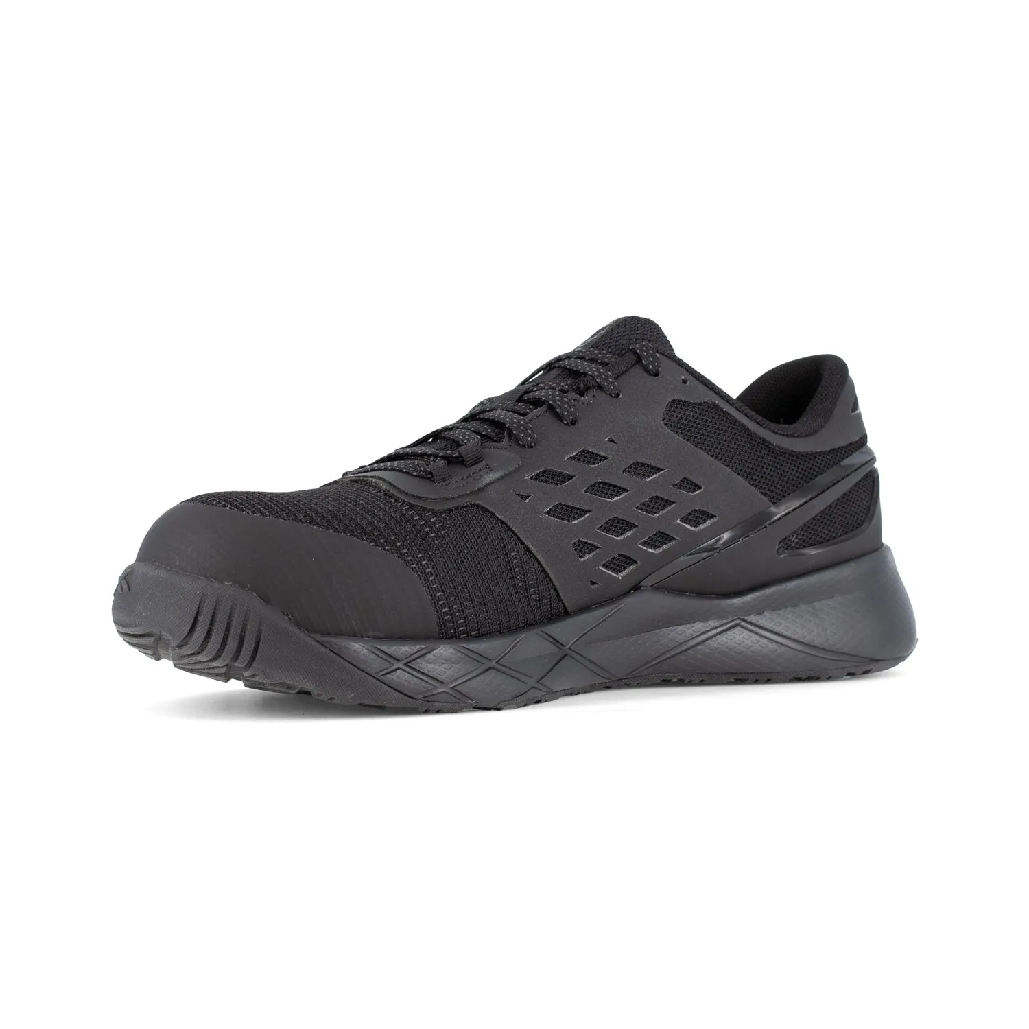 Reebok Womens Nanoflex TR Black Mesh CT EH Athletic Work Shoes 12 W