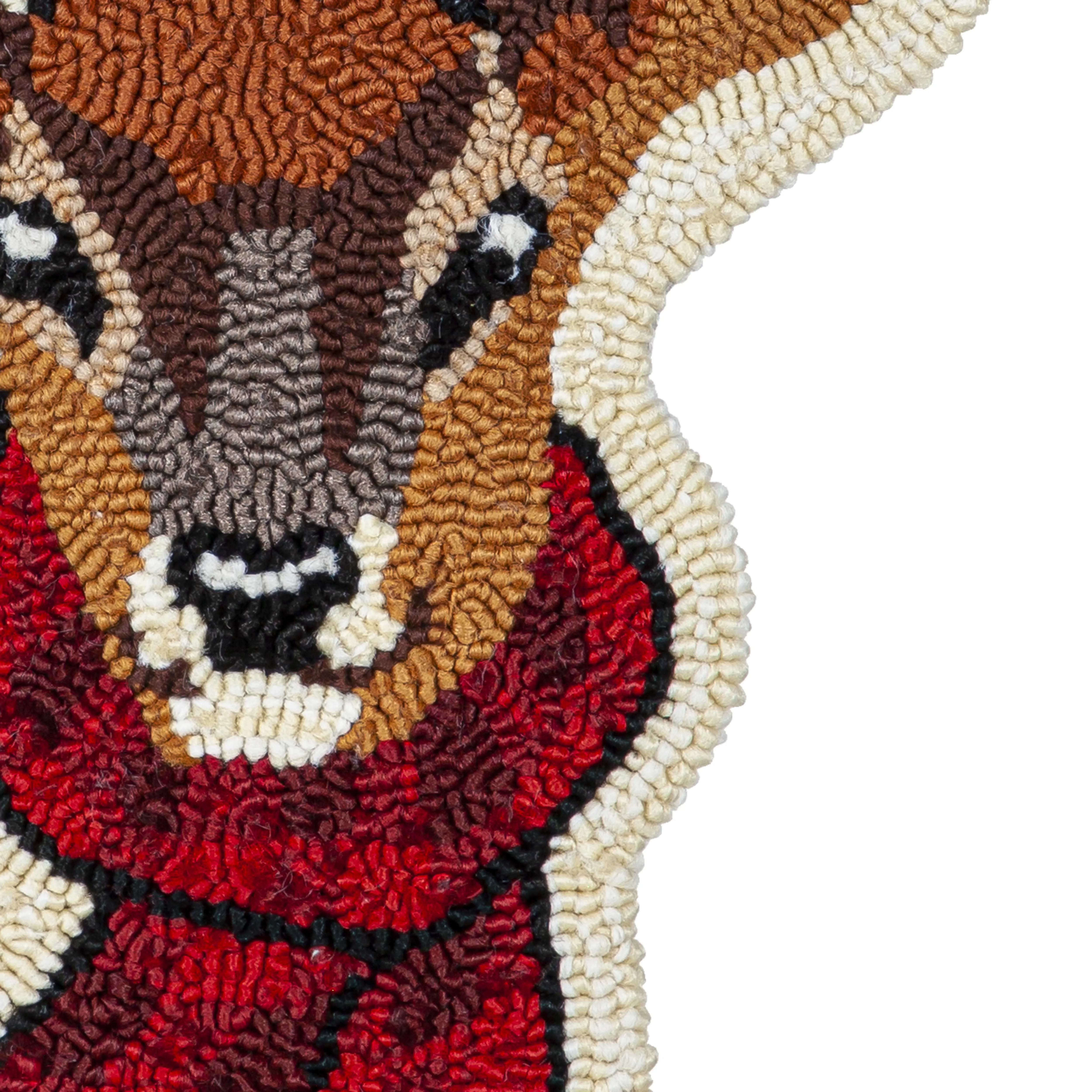 Reindeer with Scarf Hooked Door Décor,2dhb2423