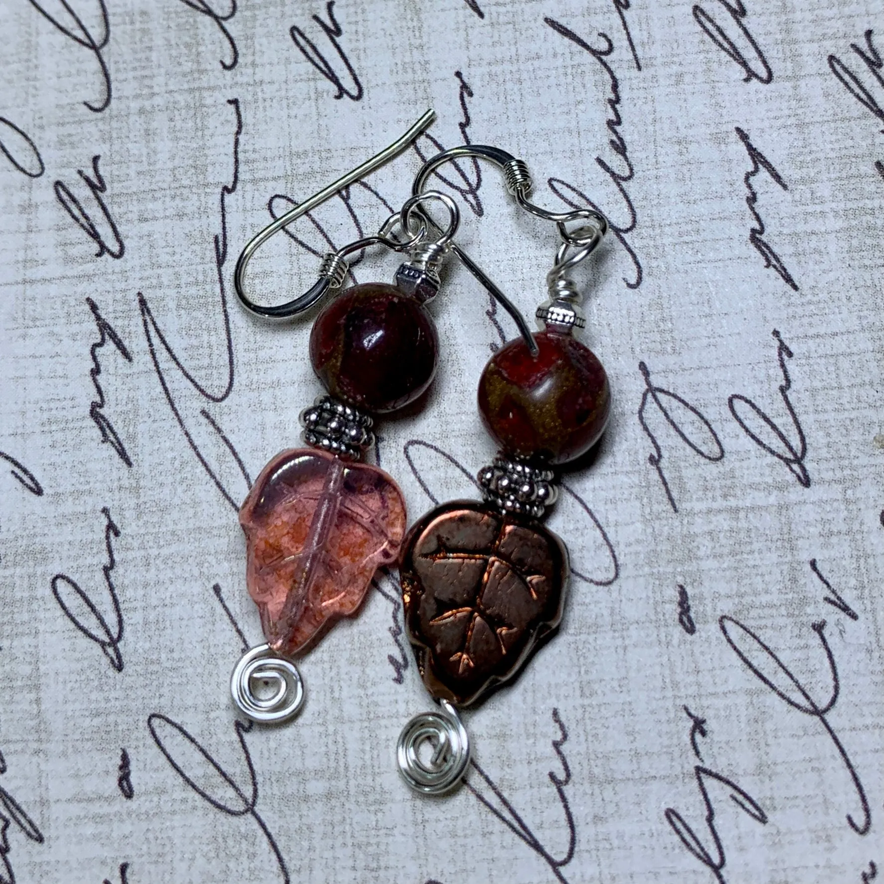 RESERVED Tiny Evil Genius Earrings: fall