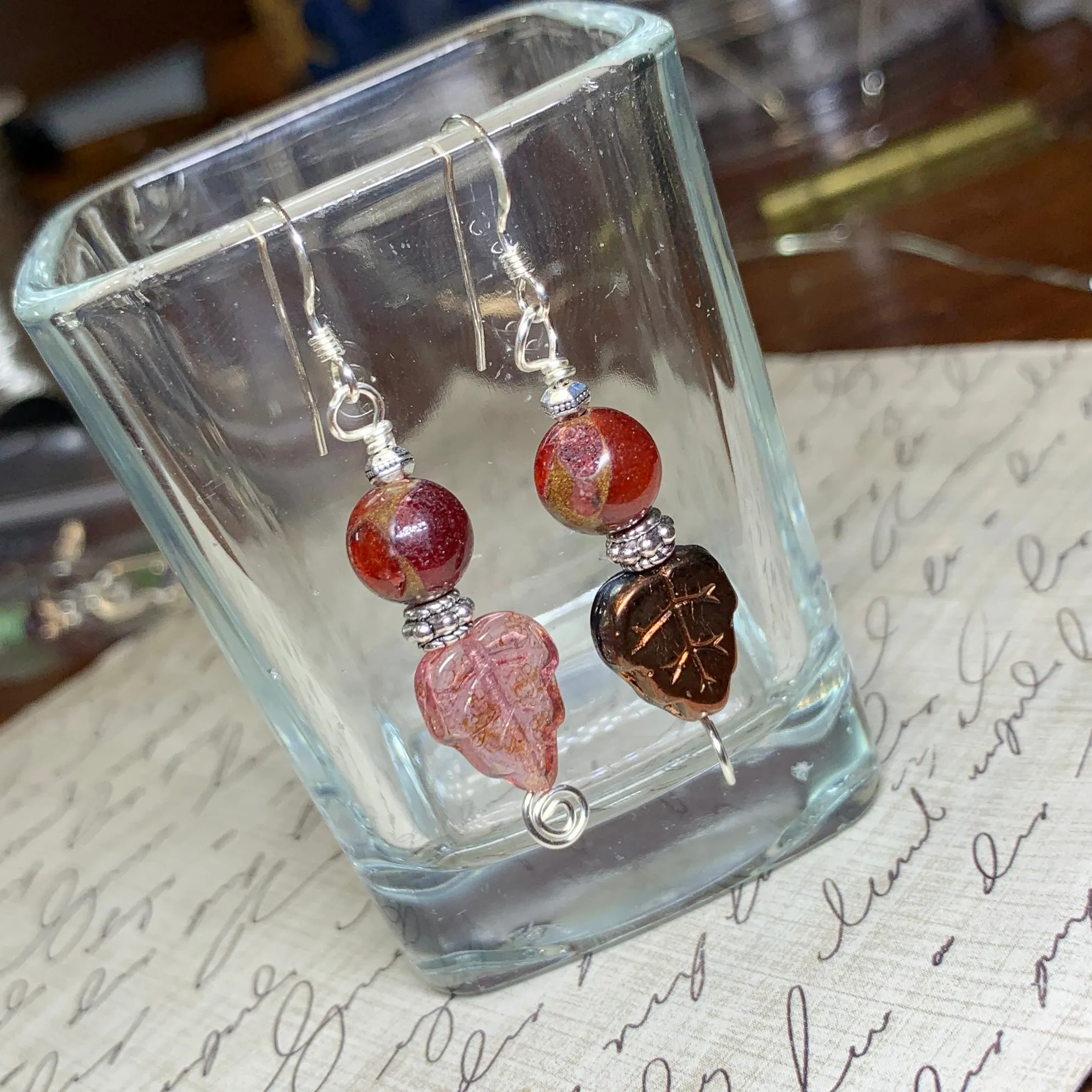 RESERVED Tiny Evil Genius Earrings: fall