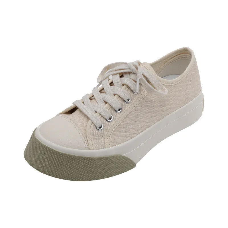 RETRO BIG TOE FLAT CANVAS SHOES UB3382