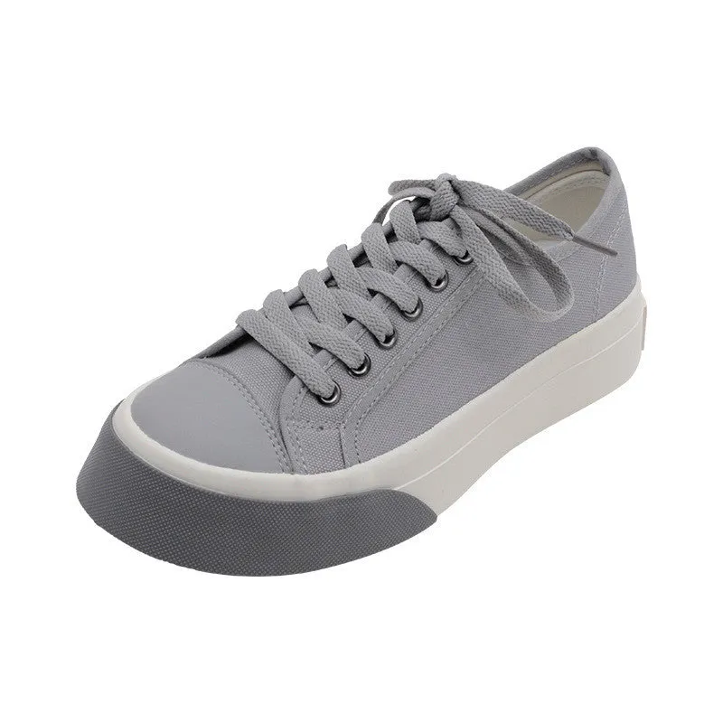 RETRO BIG TOE FLAT CANVAS SHOES UB3382