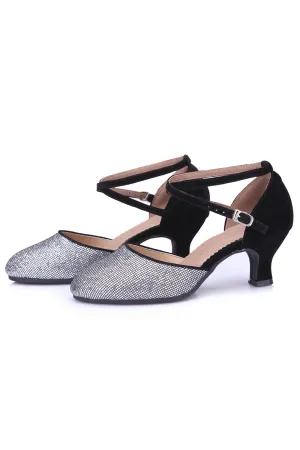 Retro Modern Dance Shoes with Sequins
