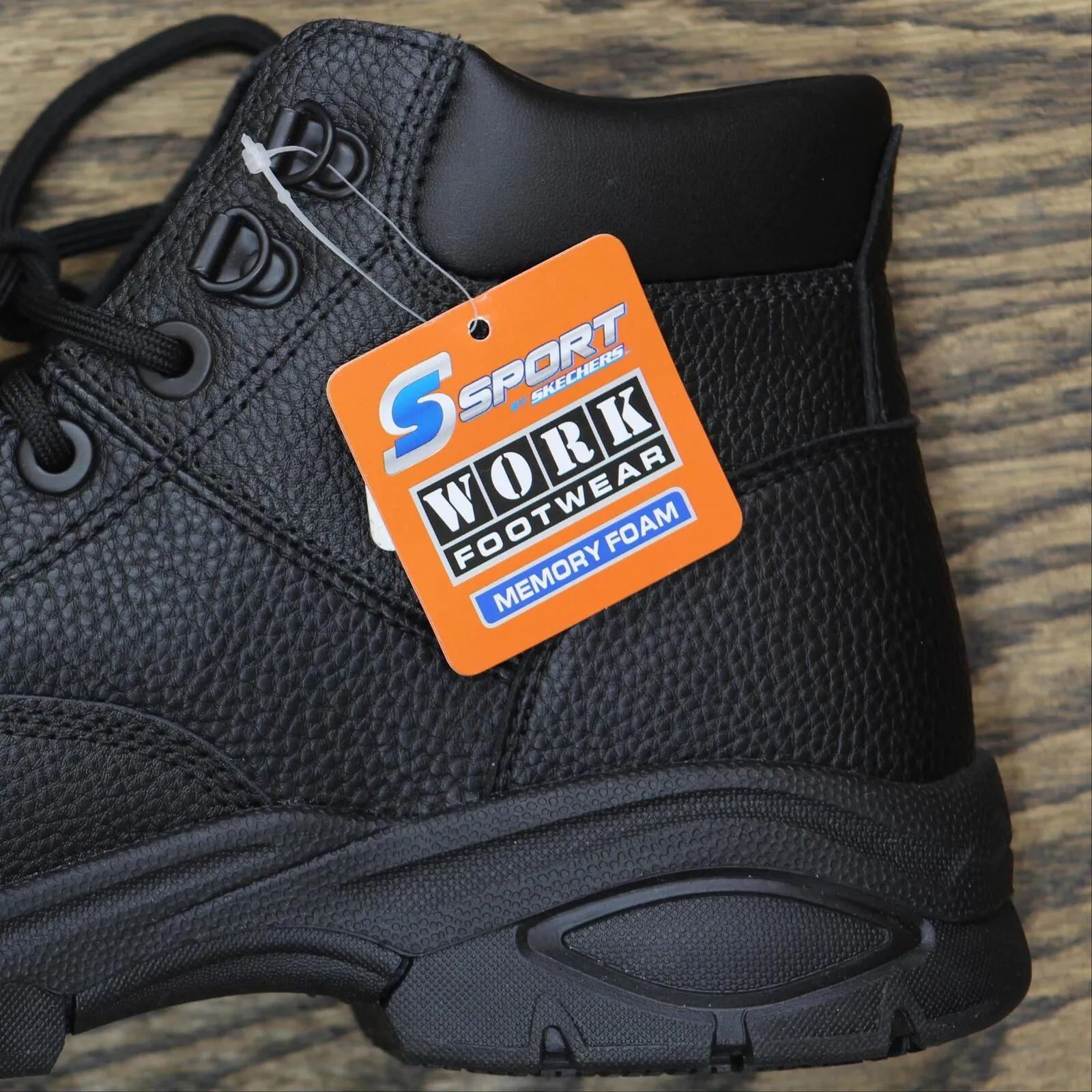 S Sport By Skechers Mens Elton Steel Toe Leather Work Boots 88421397 Black 7