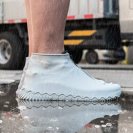 Silicone Shoes Protectors/Covers Easy to Disinfect with Zipper