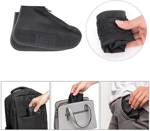 Silicone Shoes Protectors/Covers Easy to Disinfect with Zipper